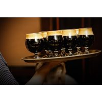 Bier-Tasting Landshut – Tablett voll Dunkelbier