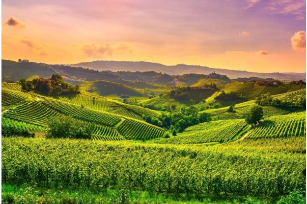 virtuelle Reise ins Piemont Landschaft im Piemont