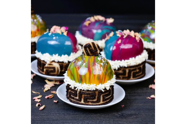 Mirror-Glaze-Törtchen