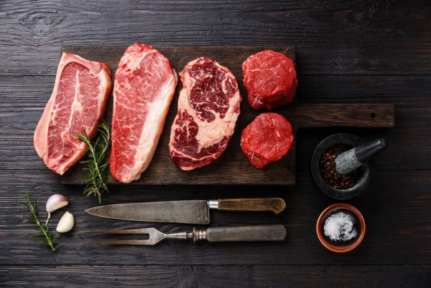 Frisches Fleisch für die Wurst