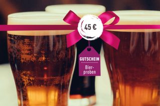 Gutschein für Bierprobe Gutschein für Bierprobe 45€