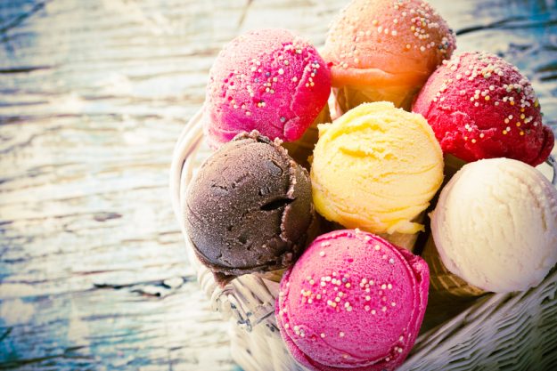 Eiskurs in München - Eiskugeln