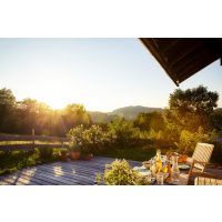 Kräuterwanderung München – Ausblick von der Terrasse 