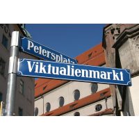 Kulinarische Stadtführung München – Straßenschild