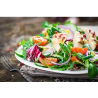 Teambuilding Kochkurs München - Salat mit Putenstreifen