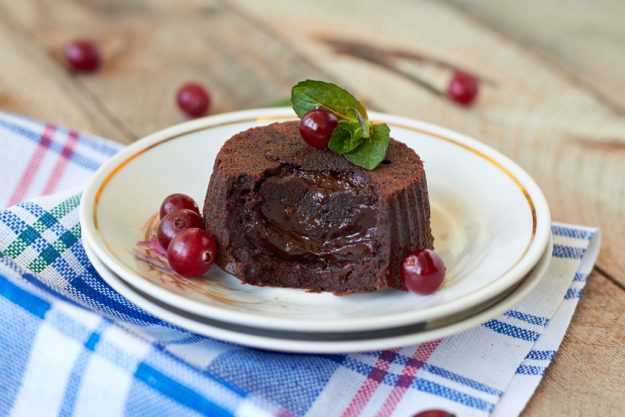 Paar-Kochkurs Stuttgart - warmer Schokokuchen