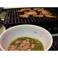 Fleisch in der Marinade