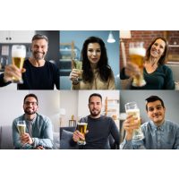 Online-firmenfeier gemeinsam verkosten