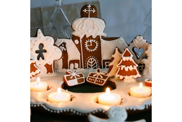 Lebkuchen-Adventskranz