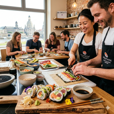 Sushi-Kochkurs-Dresden Sushi-Rollkunst selbst erleben und herstellen