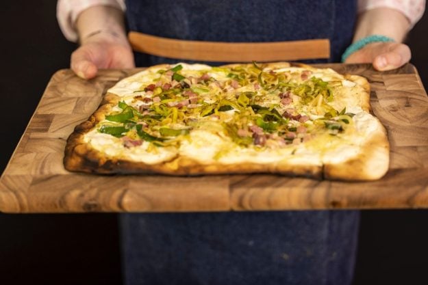 Online Kochkurs – frisch gebackener Flammkuchen