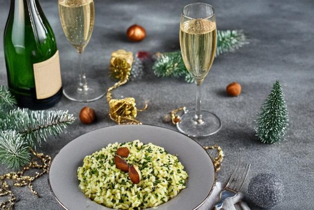 Online Kochkurs Weihnachten – Prosecco Risotto