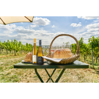 Weinwanderung online mit Essen Picknick