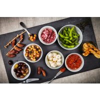 Tapas-Kochkurs Hamburg – Tapas auf Schieferplatte