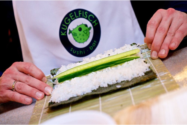 Sushi-Kurs-Fortgeschrittene-Bonn – farbenfrohes Sushi