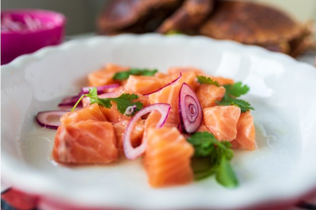 Erlebnisdinner Stuttgart – Ceviche-Gericht