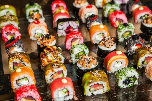Gin-Tasting Stuttgart: Sushi in bunter Vielfalt
