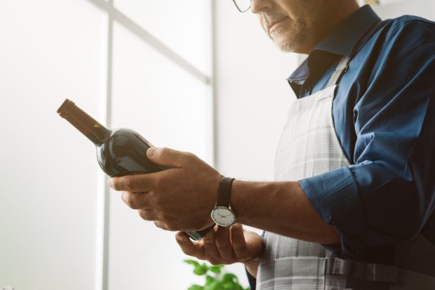 Kochkurs Online – Riesling-Flasche