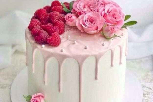 Torten-Kurs Essen – rosa Drips