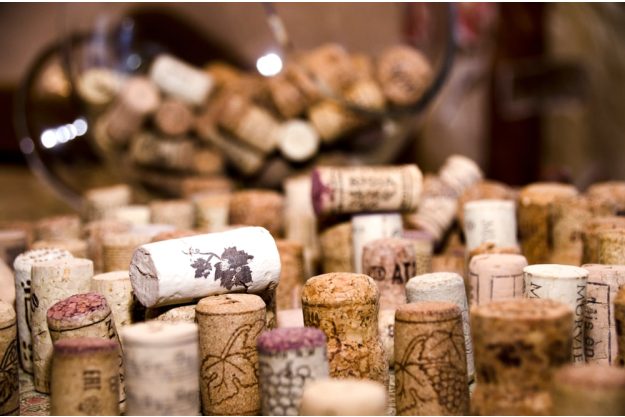 Weinprobe Frankfurt - Korkensammlung