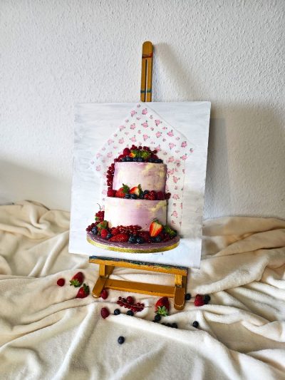 torte-auf-leinwand-online-backkurs Torte auf Leinwand