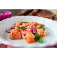 Erlebnisdinner Stuttgart – Ceviche-Gericht