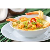 Firmenfeier in Frankfurt Garnelensuppe