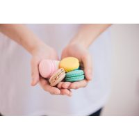 Macaron-Backkurs Leipzig – flieder Macarons
