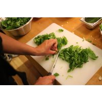 Teambuilding-Kochkurs Bonn - Kräuter hacken
