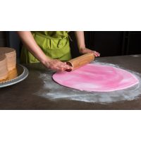 Tortenkurs Frankfurt – rosa Fondant ausrollen