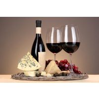 Weihnachtsfeier in Nürnberg Wein und Käse