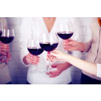 Weinseminar München - mit Rotwein anstossen