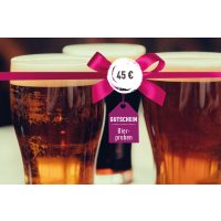 Geschenkgutschein Bierprobe – Bierprobe 45