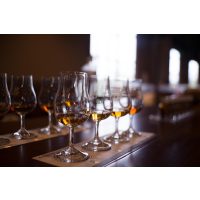 Whisky-Tasting Köln - verschiedene Whiskys aufgereiht