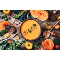 Wildkräuter-Kochkurs München – Kürbissuppe mit Kräutern