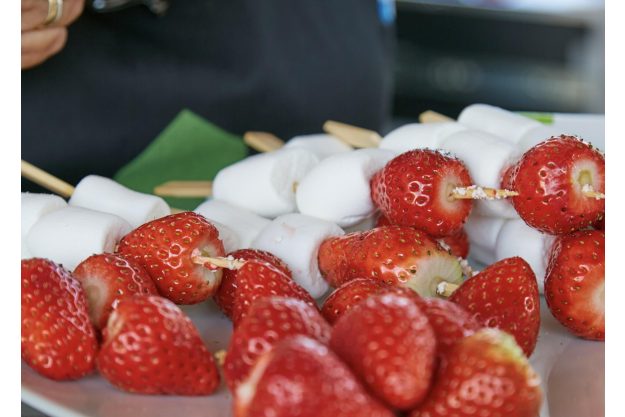 Grillkurs in Bonn - Dessert mit Erdbeeren