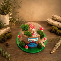 Märchenhafte Baumstamm-Torte