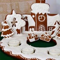 Lebkuchen-Adventskranz
