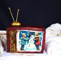 Nostalgische Fernseher-Torte