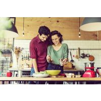 Single-Kochkurs Bonn – Frau und Mann kochen gemeinsam