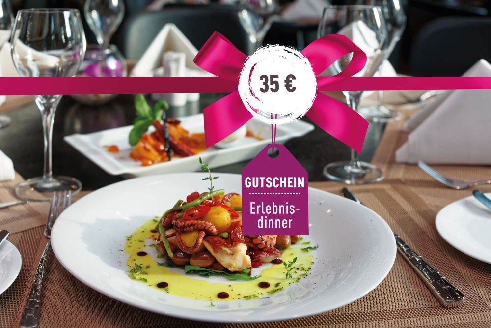 Gutschein für ein Erlebnis-Dinner: Gutschein für ein Erlebnis-Dinner 35€